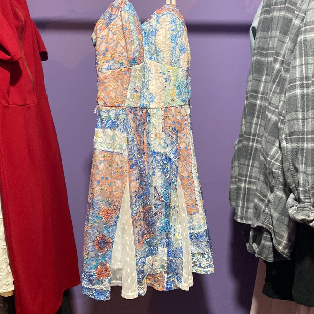 Lace floral dress